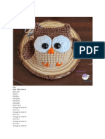 Owl Keychain - Crochet Pattern