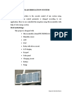 016.solar Based Irrigation Control