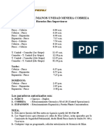 Horario Bus Servicio