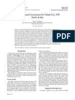 Seismic Hazard Assessment For Tabuk City