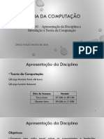 Capítulo 0 - Apresentação e Introdução À Automatos - Completo