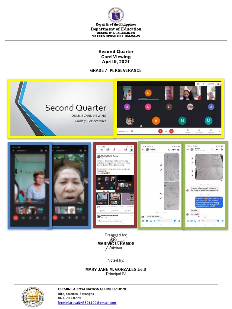 Grade 7 Card Viewing Report | PDF