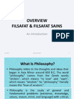 Overview Filsafat Filsafat Sains