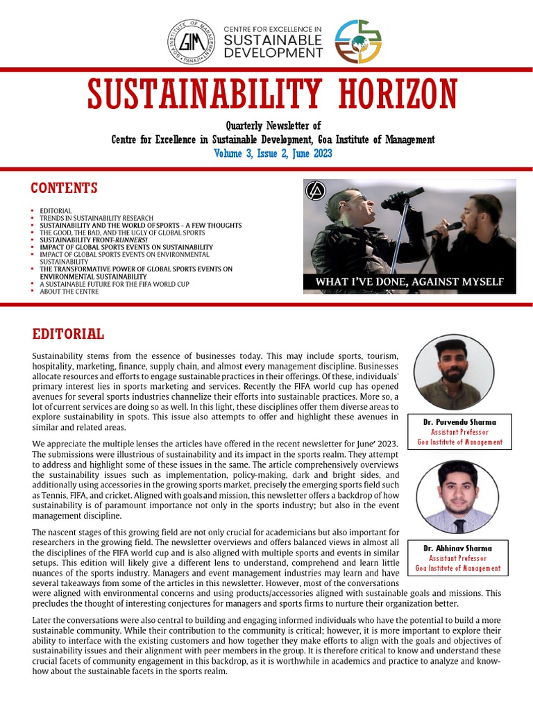 Sustainability Horizon Volume 3 Issue 2 | PDF | Economy And The ...