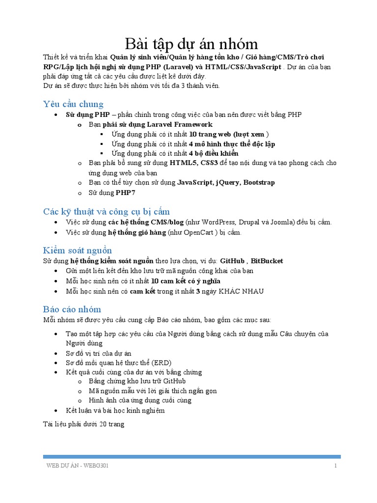 Group Project Assignment Pdf