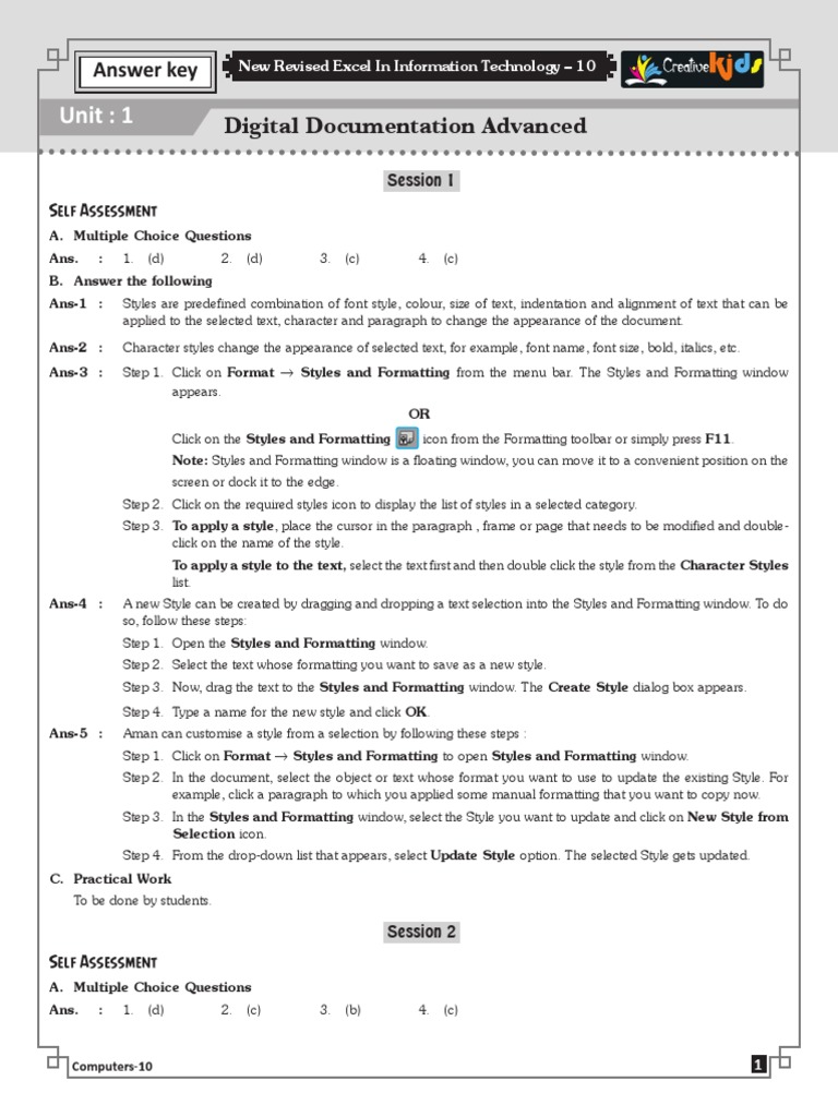 Class 10 It Part B Unit 1 Notes