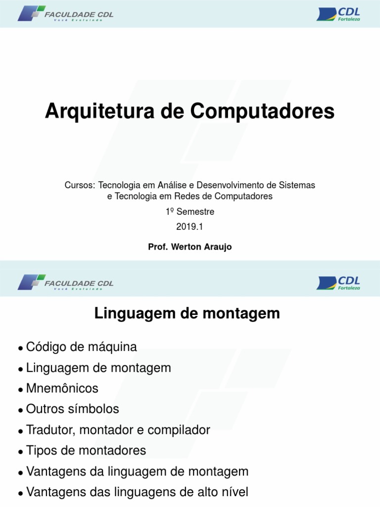 AC 15 - Linguagem de Montagem | PDF | Linguagem Assembly | Linguagem de ...