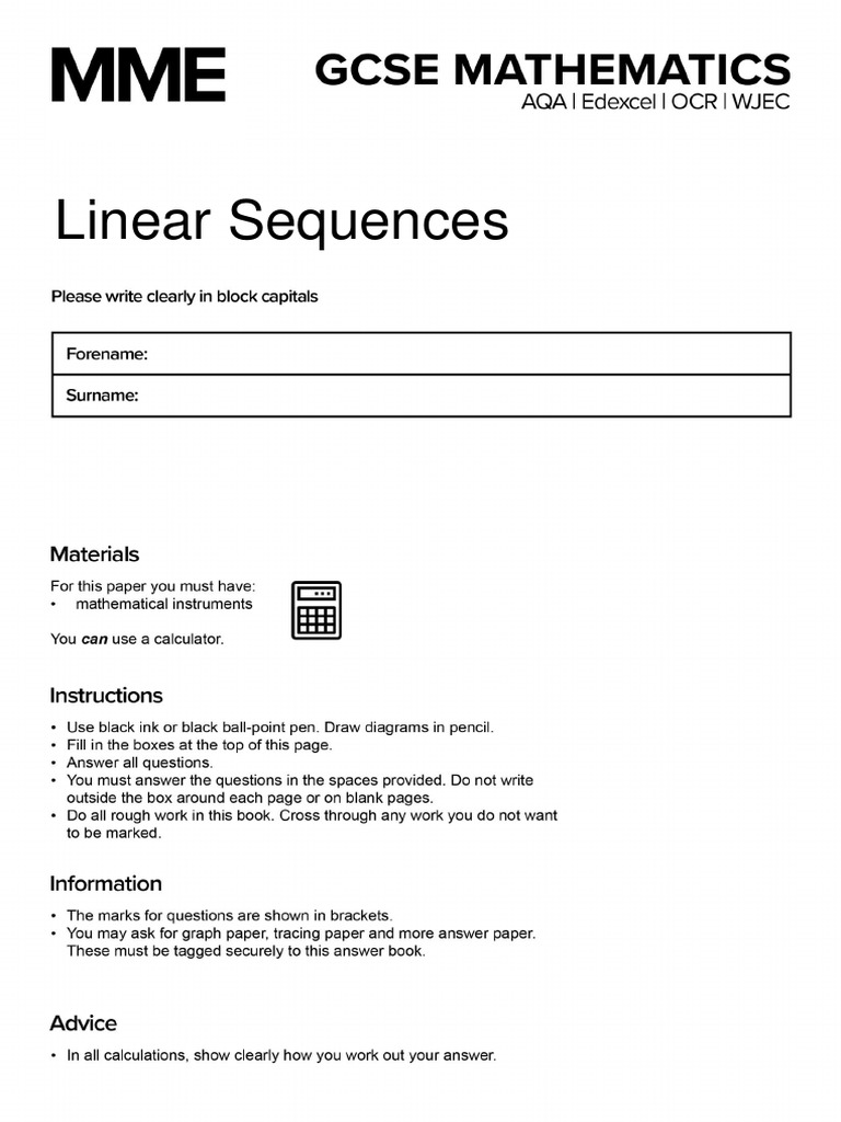 Linear Sequence Problem Set | PDF | Applied Mathematics | Algorithms
