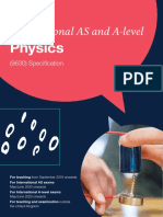 Oxfordaqa International As and A Level Physics Specification