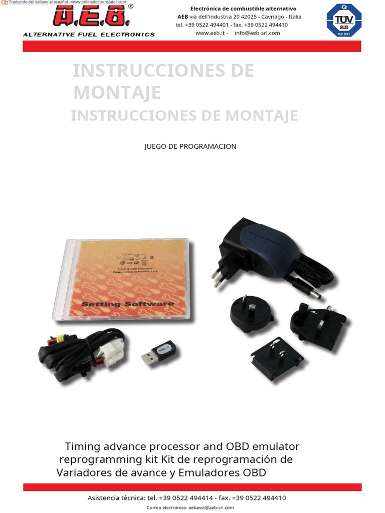 Kit de Programación AEB 510N OBD | PDF | USB | Memoria USB
