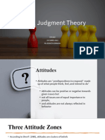 Social Judgement Theory