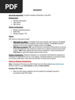 Experiment 3 Desktop Virtualization - PDF