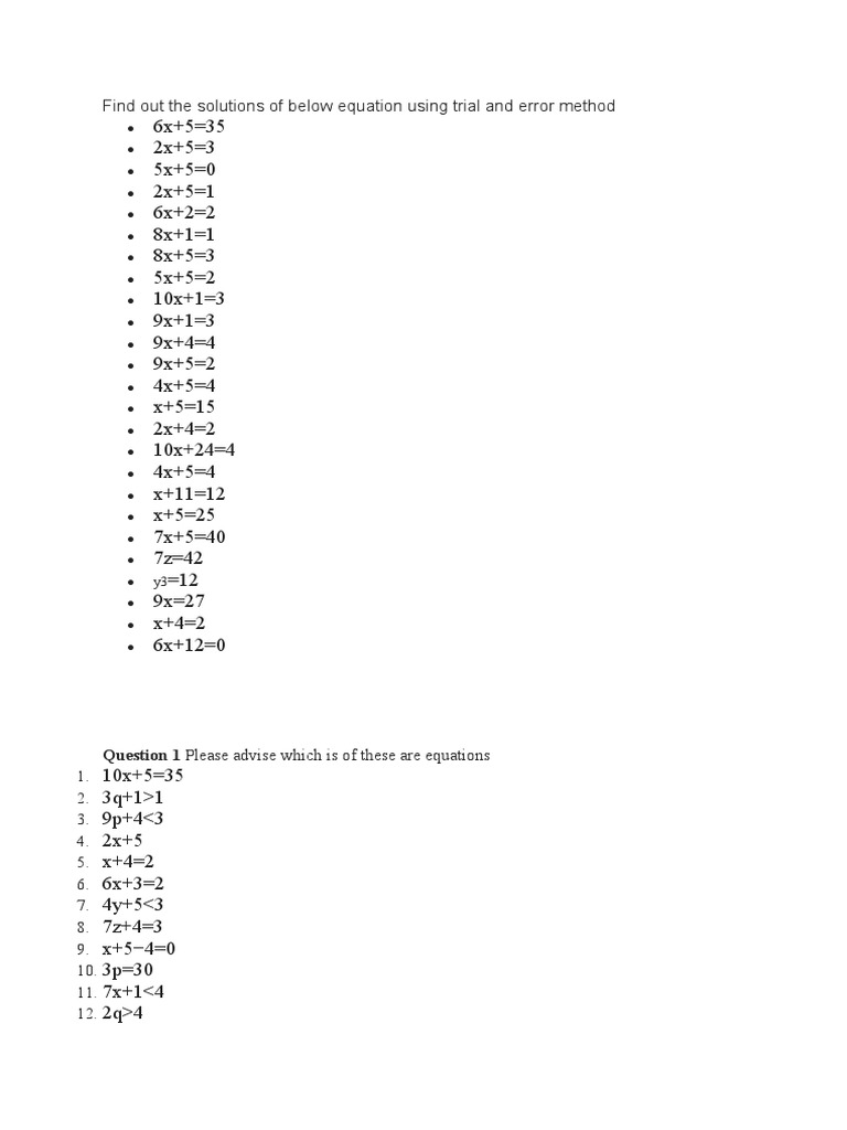 Algebra | PDF