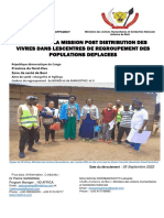 Rapport de Distribution HD Africa Ministere Ahsn Centres de Regroupement Mangothe Ndindi Beni NK