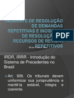 IRDR - e - IRRR - Direito Comparado TRT2