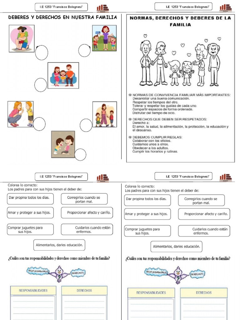 Ficha de Personal Social La Familia | PDF