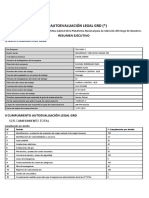 Guía Autoevaluación Legal GRD ( ) : Resumen Ejecutivo I) Identificación Empresa