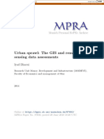 Urban Sprawl: The Gis and Remote Sensing Data Assessments: Munich Personal Repec Archive