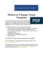 Motion Venue Change Instruction Booklet