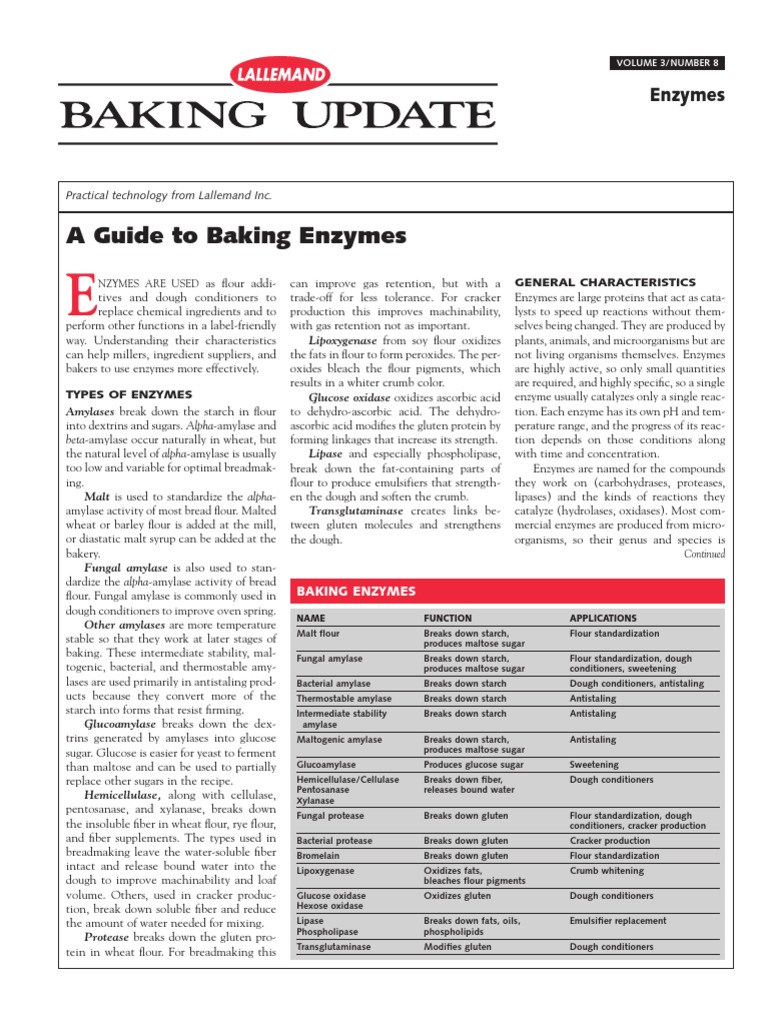 ENZYMES PDF Starch Breads