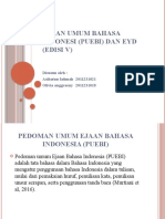 Ejaan Umum Bahasa Indonesi (PUEBI) Dan