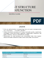 Joint Structure and Fuction