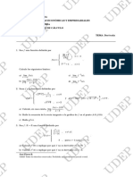 Ejercicios Calculo (Derivadas y Límites)