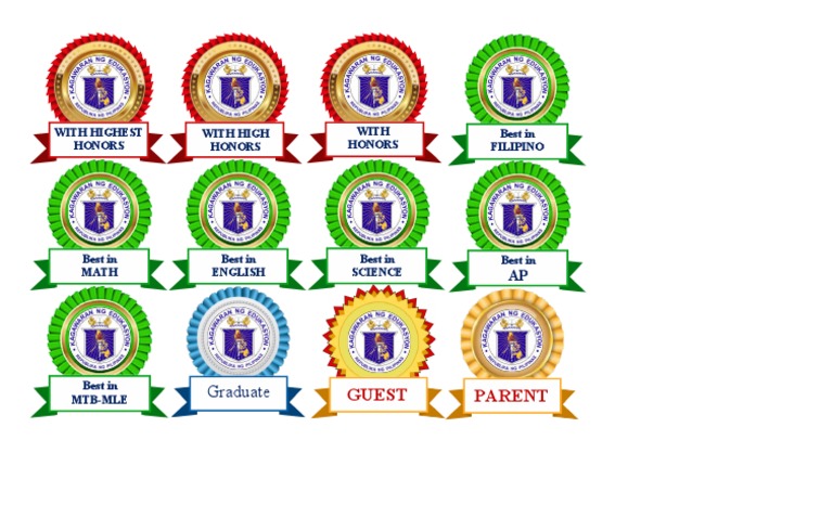 Editable Graduation Ribbon Templates | PDF