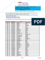 Préselection FST Merrakech