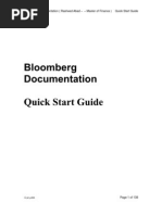 BLOOMBERG Quick Start Guide