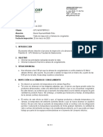 Informe #150-349-002 Inspecion A Cámara de Congelados Día 25mar23