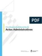 Circuito para Elaboración de Actos Administrativos