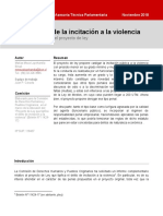 BCN2018 - PENAS - Tipificación de La Incitación A La Violencia