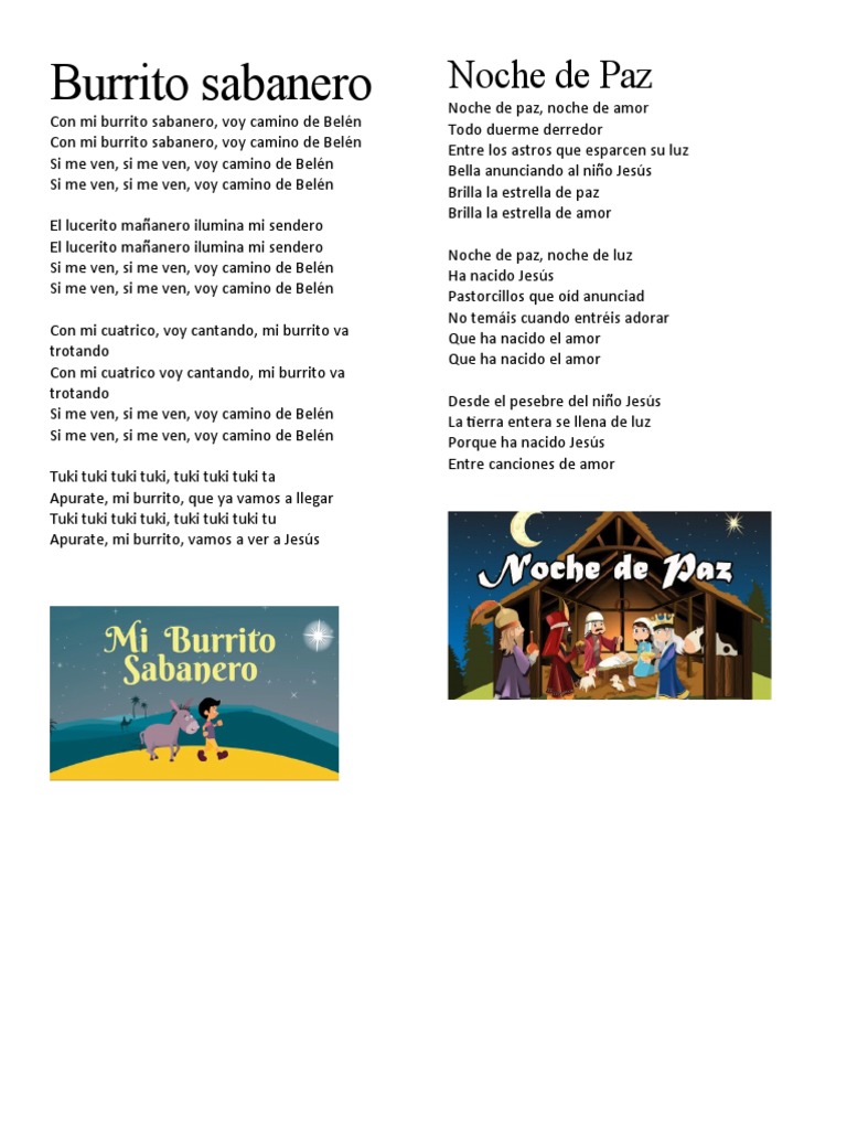 Villancicos y Canciones de Navidad | PDF | Navidad | María, madre de Jesús