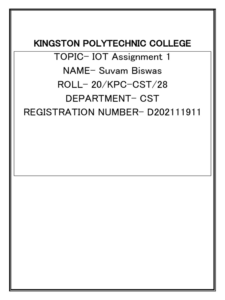 Front Page Assignment | PDF