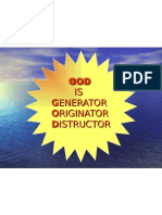 GOD IS Enerator Riginator Istructor