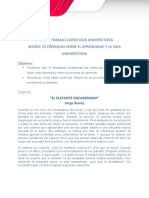 Hoja de Trabajo Creencias Sobre El Aprendizaje y La Vida Universitaria