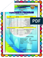 Teachers Program S.Y. 2022 2023 Napalisan Es