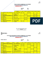 HORARIOS