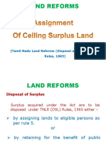 Assignment Surplus Lands