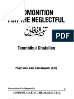 Tanmbeehul Ghafileen (Admonition for the Neglectful) by Faqih Abul Laith Samarqandi (RA)