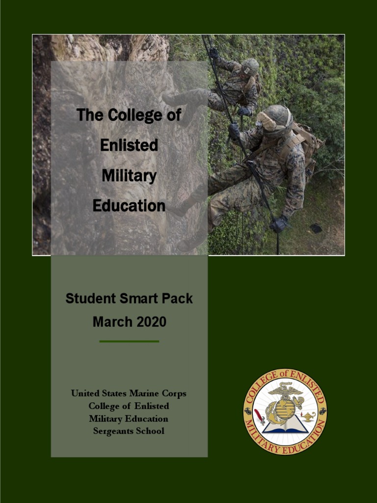Sergeants School Smart Pack Overview | PDF | Communication | Leadership