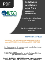 Instalações Predais de Água Fria e Quente 2022-1 - Introdução AQ