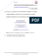 La Inteligencia Artificial (IA) Al Servicio de La Eficiencia Energética en El Ecuador