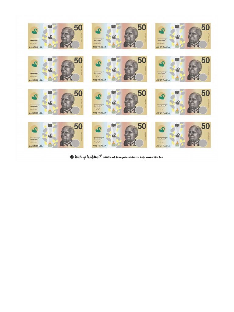 Australian-50-Dollars-Printable-Play-Money Conv | PDF