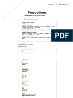 Prepositions - Grammar - Deutsch - Info