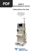 4008 S Haemodialysis Device Instructions For Use