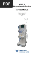 4008 S Hemodialysis Device Service Manual: Software Version: 11.8 Edition: 9A-2014 Part No.: M54 217 1