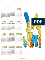 Calendario Simpsons 2023