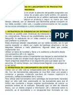 Estrategias y Cronograma de Lanzamiento de Producto